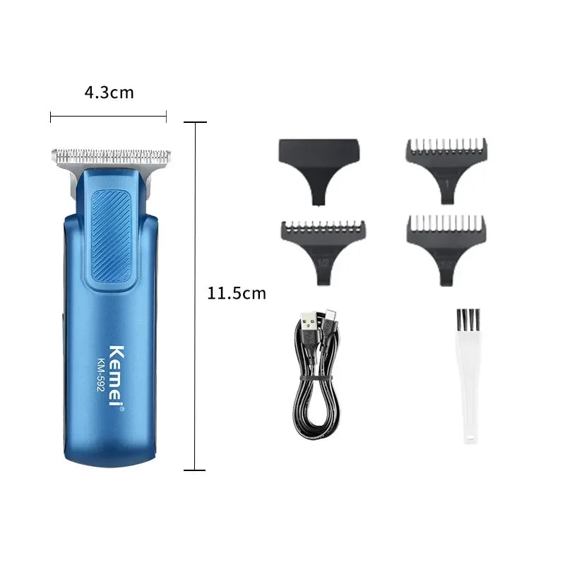 Km-592 lcd Men Body Grooming Hair Trimmer With Usb Rechargeable barber trimmer for men clipper kemei barbeador