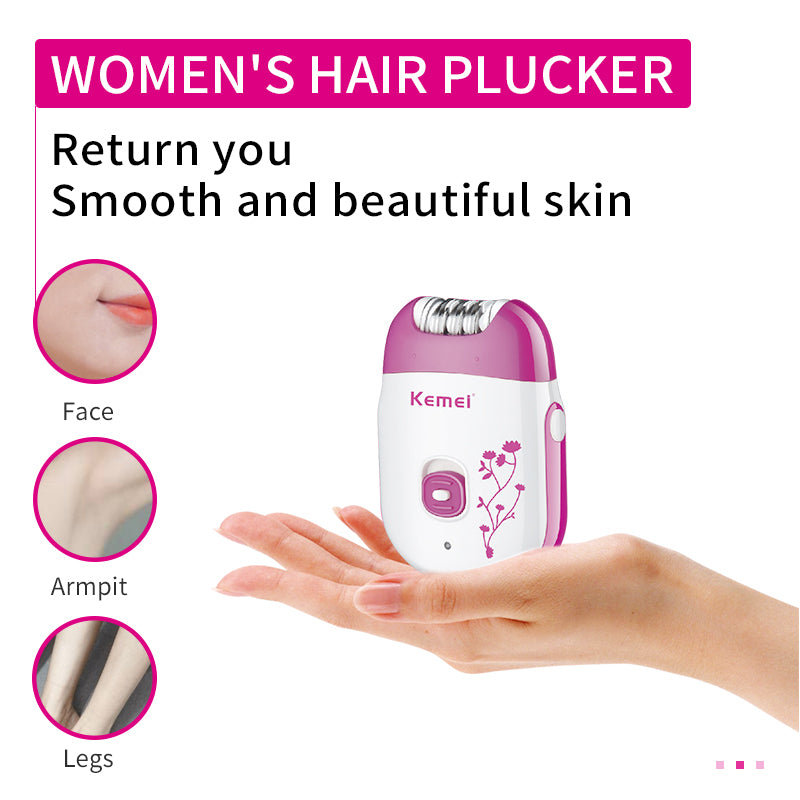 KM-6203 painless wireless fast charge household epilation needles for women