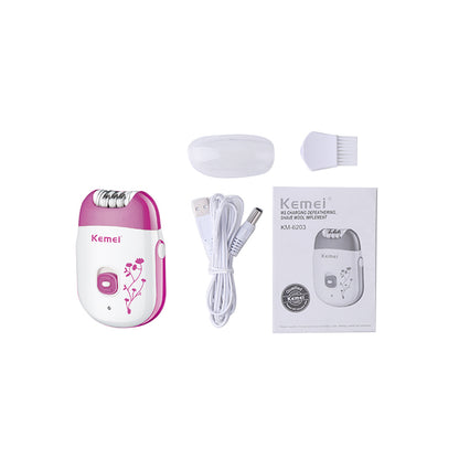 KM-6203 painless wireless fast charge household epilation needles for women
