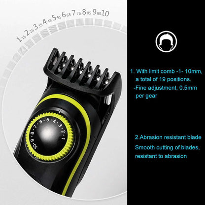 Kemei Professional Electric Hair Clipper trimmer and shaver Rechargeable 5in1 Full Care Men's Grooming Kit Muli-function Personal Trimmer KM-696