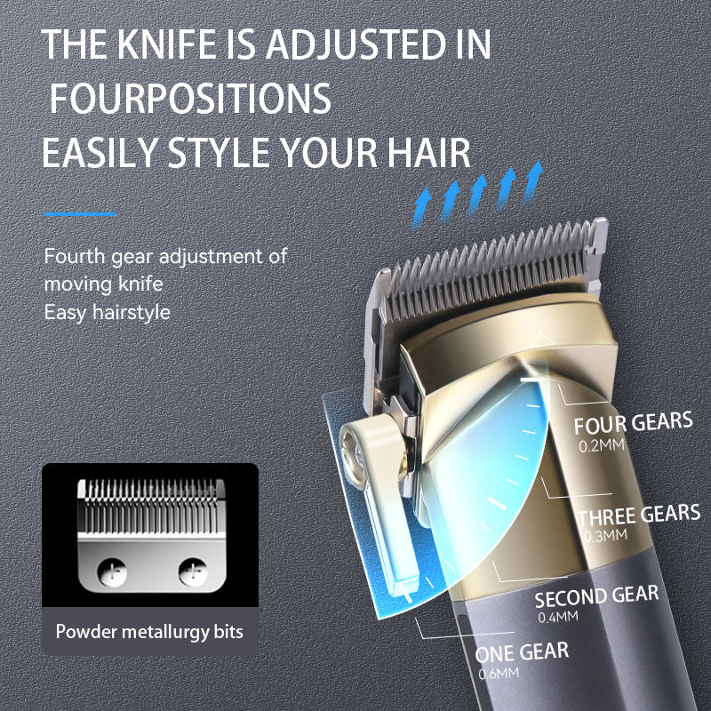 Kemei km-5081 Cordless Electric Hair Clipper Aluminum Men