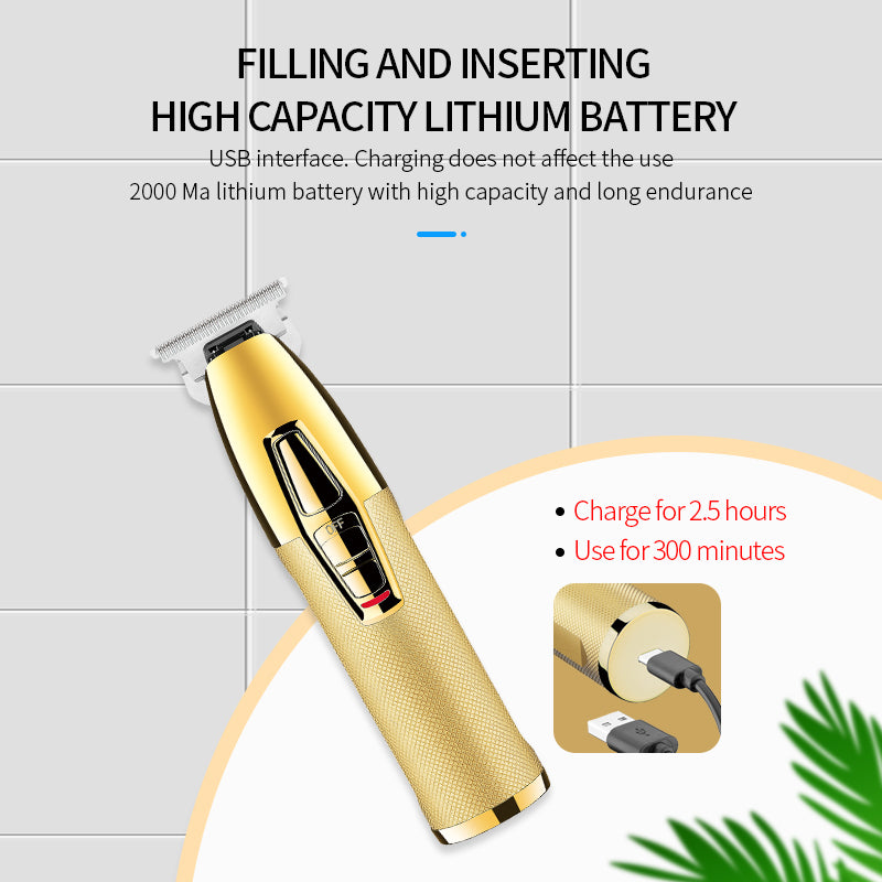 Kemei KM-5093 Hair Clipper Professional Finish Hair Cutting Machine Beard Trimmer 0mm Skin Cutting Electric Cutter Rechargeable