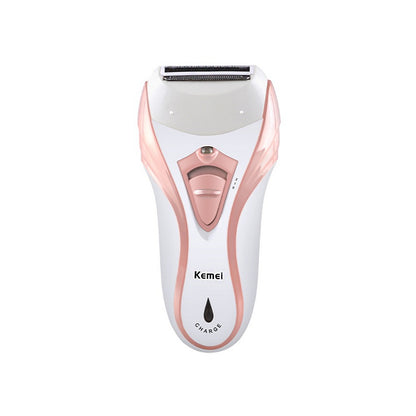 Kemei KM-3010 Rechargeable Electric Epilator 3 in 1 Woman Shaver Hair Removal Trimmer Bikini Legs Body