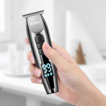 Kemei KM-929 LCD Electric Hair Clipper Shaver Beard Professional Barber 0mm Rechargeable 3-Speed Adjustment