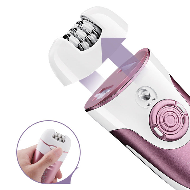 Kemei KM-1307a epilator for long lasting hair removal includes pedicure shaver and trimmer head hair removal pubic hair bikini are