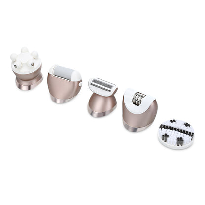 Kemei KM-8001 5 In 1 Epilator Shaving Hair Remover Women Depilation Massager Callus Removal