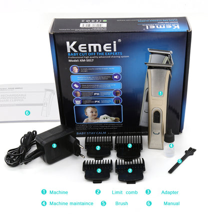 Kemei KM-5017 Cordless Rechargeable Hair Clipper Advanced Hair clipper for men