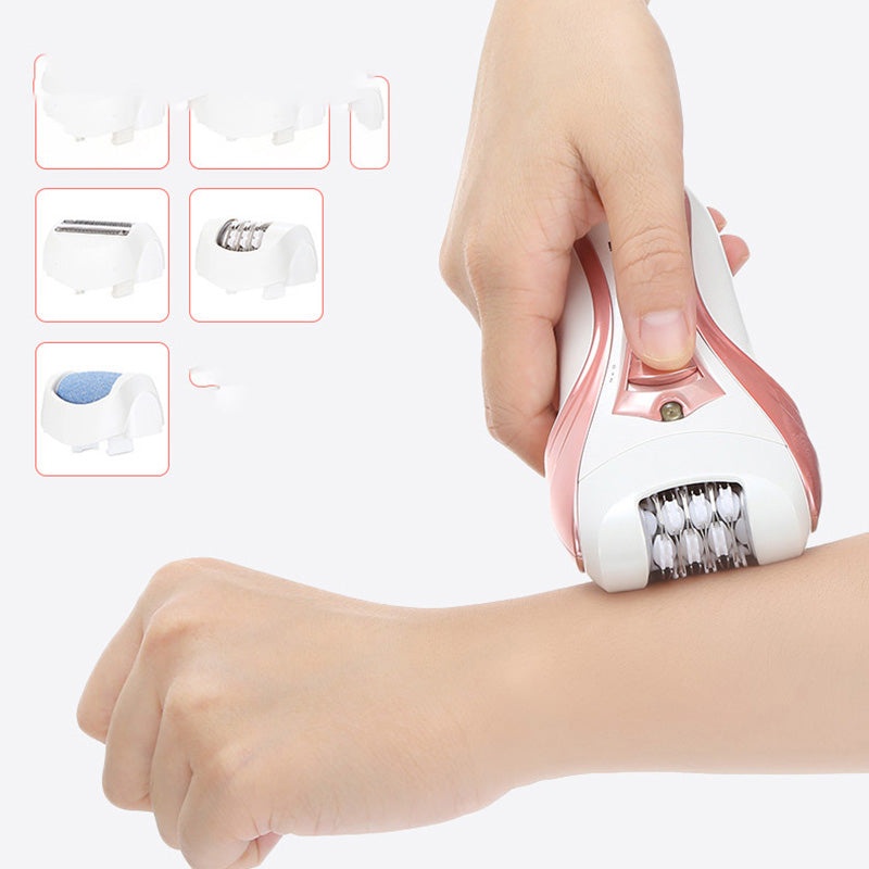 Kemei KM-3010 Rechargeable Electric Epilator 3 in 1 Woman Shaver Hair Removal Trimmer Bikini Legs Body