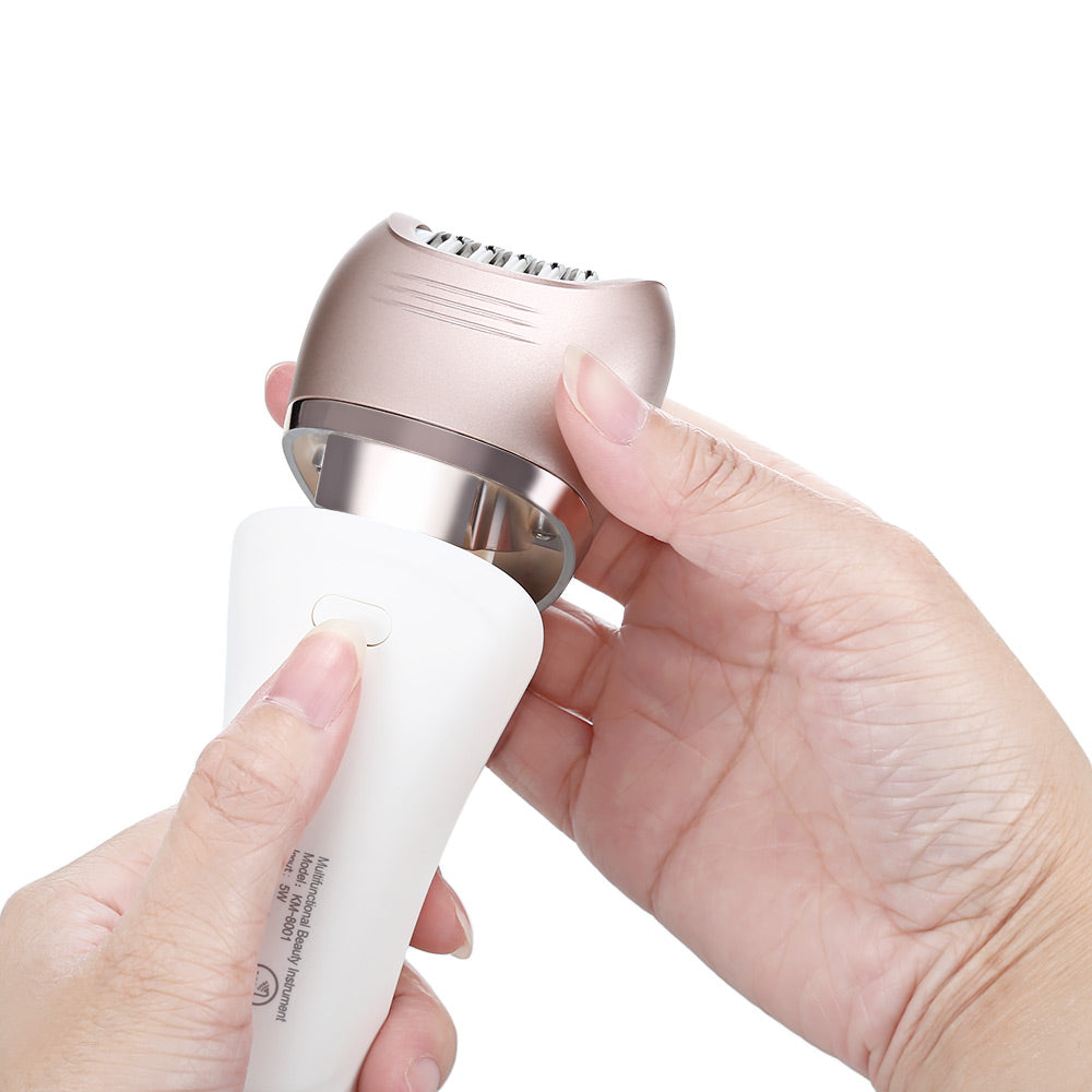 Kemei KM-8001 5 In 1 Epilator Shaving Hair Remover Women Depilation Massager Callus Removal
